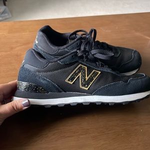 New Balance Women’s 515 Sneakers: Black & Gold size 7
